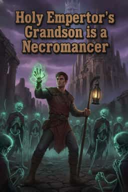 Holy Emperor's Grandson is a Necromancer novel cover