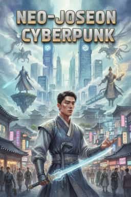 Neo-Joseon Cyberpunk novel cover