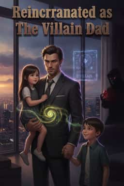 Reincarnated as The Villain Dad novel cover