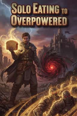 Solo Eating to Overpowered novel cover