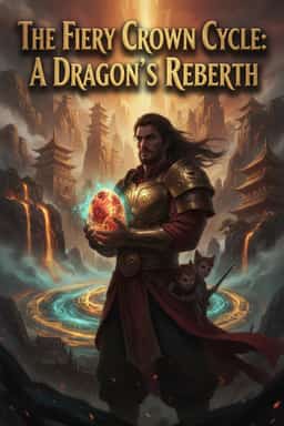 The Fiery Crown Cycle: A Dragon's Rebirth novel cover