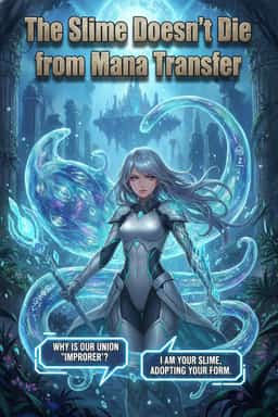 The Slime Doesn't Die from Mana Transfer novel cover