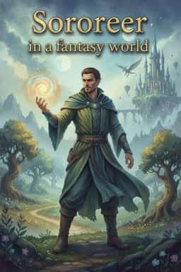 Sorcerer in a fantasy world novel cover