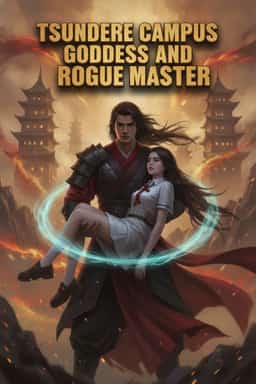 Tsundere Campus Goddess and Rogue Master novel cover