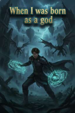 When I was born as a god novel cover