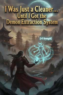 I Was Just a Cleaner... Until I Got the Demon Extraction System novel cover