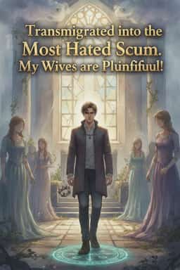 Transmigrated into the Most Hated Scum. My Wives are Plentiful! novel cover