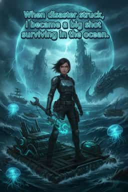 When disaster struck, I became a big shot surviving in the ocean. novel cover