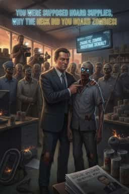 You were supposed to hoard supplies, why the heck did you hoard zombies! novel cover