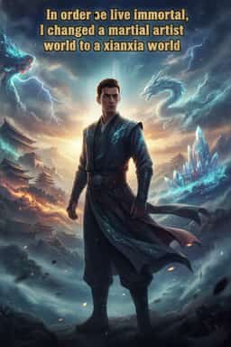 In order to live immortal, I changed a martial artist world to a xianxia world novel cover