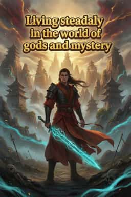 Living steadily in the world of gods and mystery novel cover