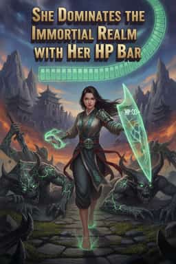 She Dominates the Immortal Realm with Her HP Bar novel cover