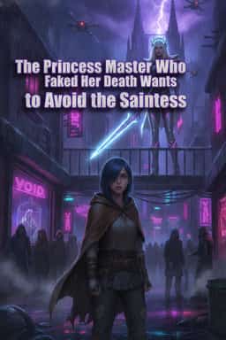 The Blood Princess Master Who Faked Her Death Wants to Avoid the Saintess novel cover