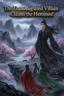 The Transmigrated Villain Claims the Heroines! novel cover