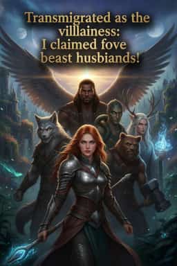 Transmigrated as the villainess: I claimed five beast husbands! novel cover