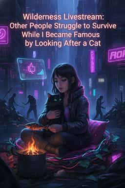 Wilderness Livestream: Other People Struggle to Survive While I Became Famous by Looking After a Cat novel cover